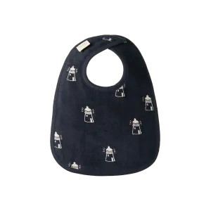 NATURE BABY REVERSIBLE BIB LIGHTHOUSE PRINT