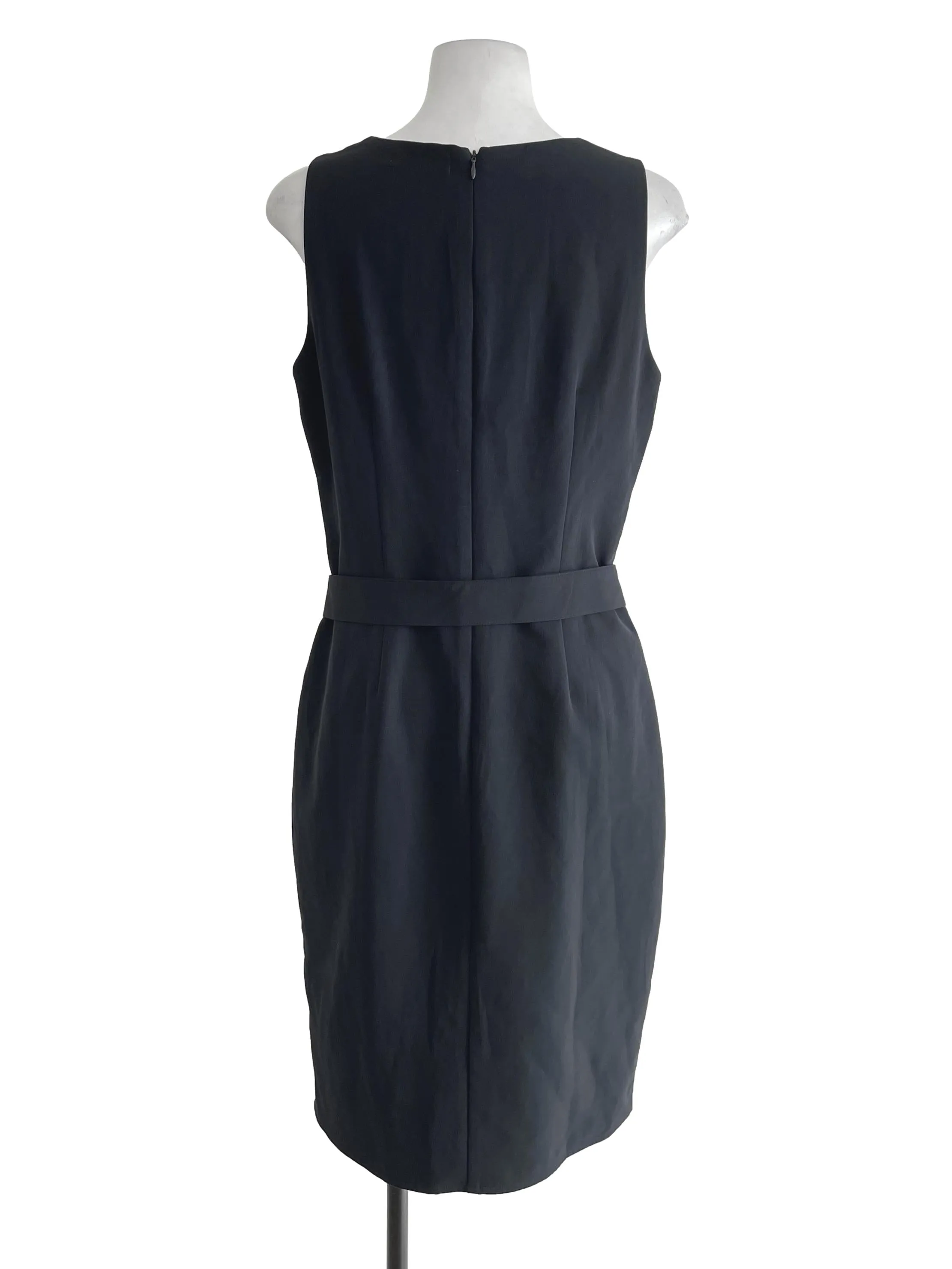 Navy Blue Buckled Dress