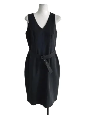 Navy Blue Buckled Dress