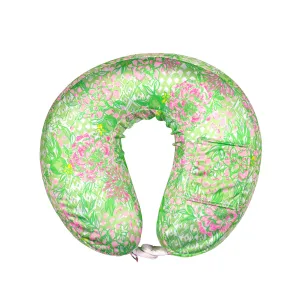 Neck Pillow and Eye Mask Set by Lilly Pulitzer - Lime Feeling Good