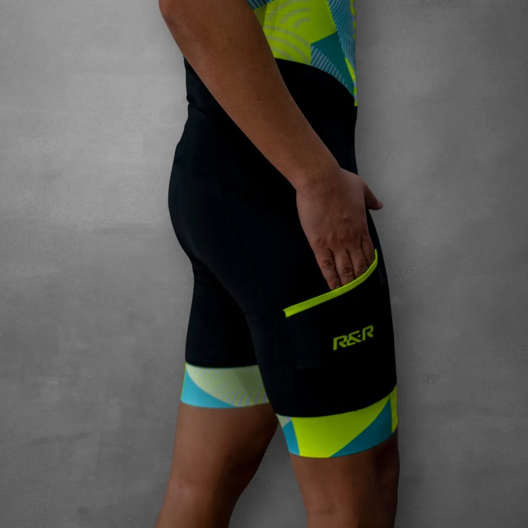 Neon Yellow Luminous Trisuit