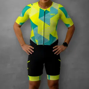 Neon Yellow Luminous Trisuit