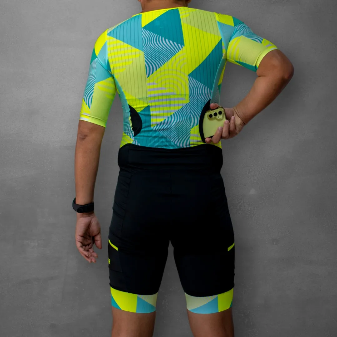 Neon Yellow Luminous Trisuit