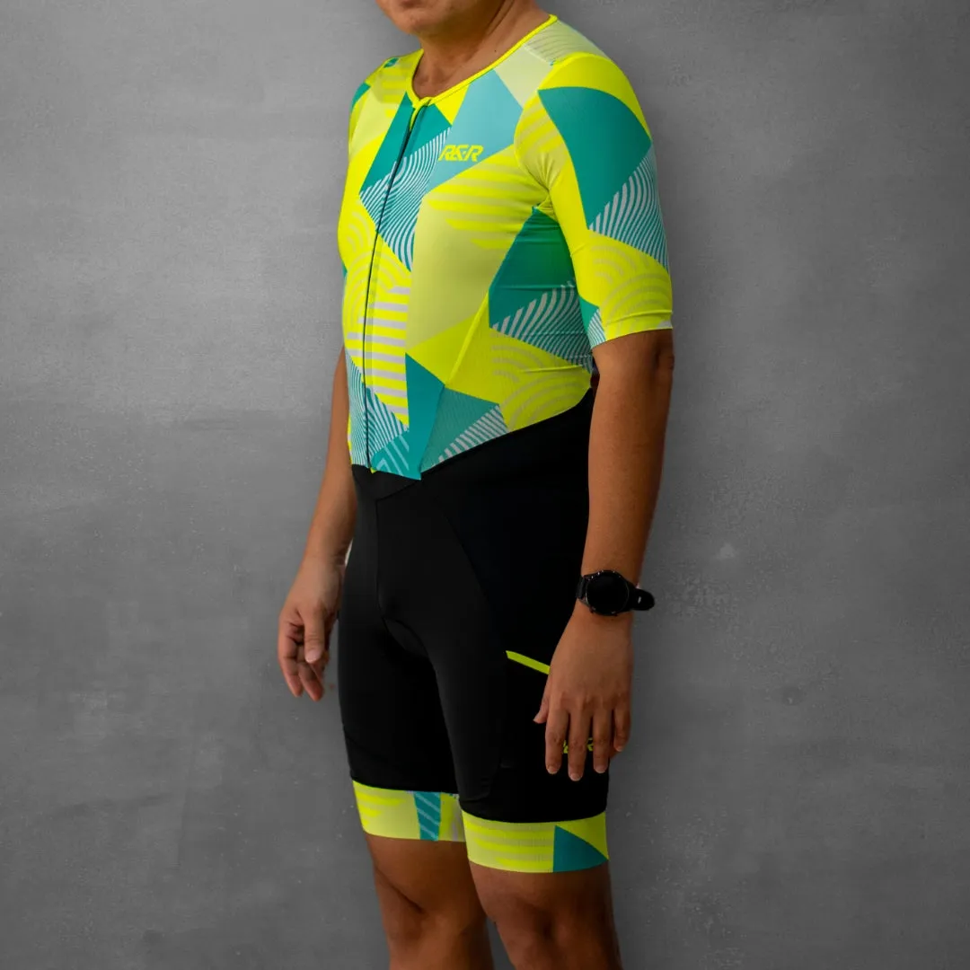 Neon Yellow Luminous Trisuit