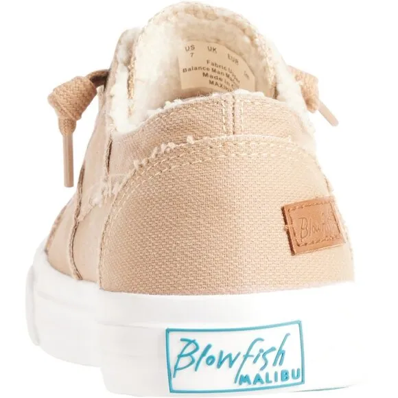 NEW Blowfish Maxine Lace Canvas shearling lining Sneakers 252