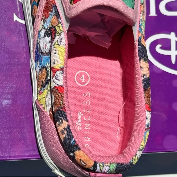 NEW Disney Princess Little Girl Slip On Sneaker - Sizes 3, 4