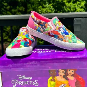 NEW Disney Princess Little Girl Slip On Sneaker - Sizes 3, 4