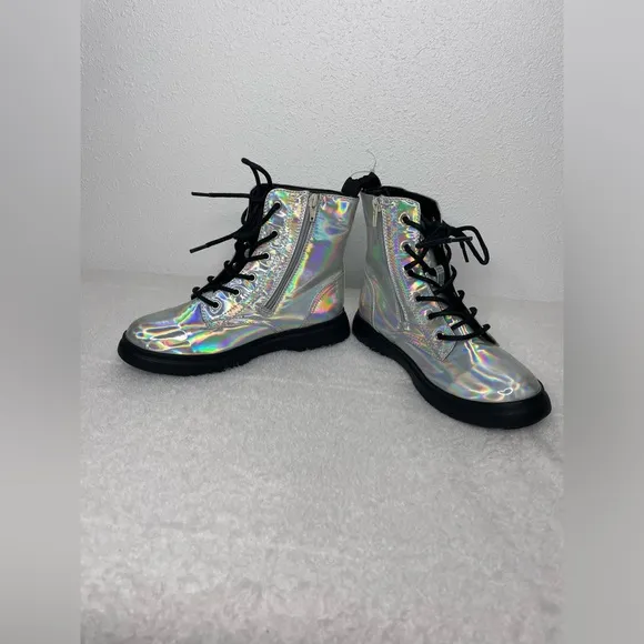 New DV by Dolce Vita Girls Colada Iridescent Ankle Boots in size 4