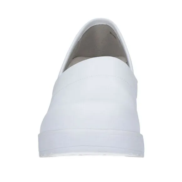 New Easy Works &quot;Laurie&quot; Removable anti-microbial foot 11w wide white Clog nurse