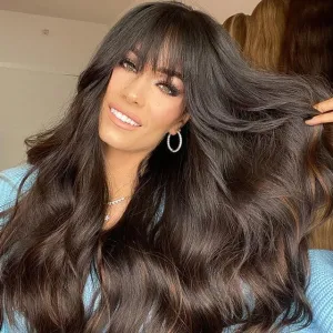 New Fashion Black Long Wave Wig