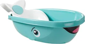 New Fisher-Price Baby to Toddler Bath Whale of a Tub with Removable Infant Seat and Drain Plug Retails $45 