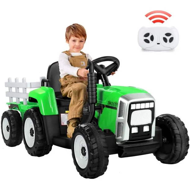 New in box! Metakoo Green 12 V Electric Tractor Powered Ride-On with Remote Control