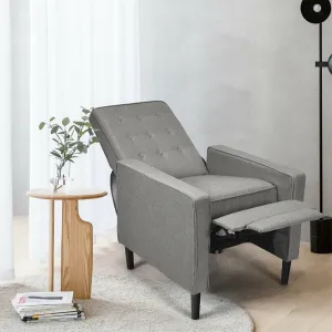 New in box! Mid-Century Push Back Recliner Chair This push back recliner is designed for you to get ultimate relaxation! Grey! Retails $419 