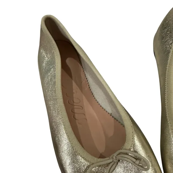 NEW J.Crew Zoe ballet flats in metallic leather