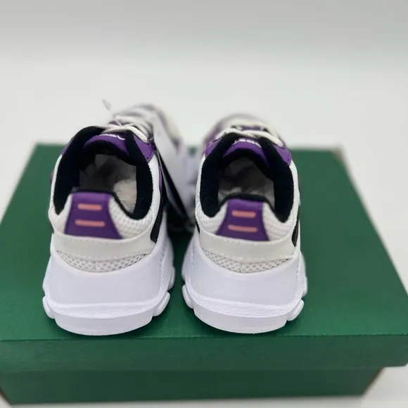 NEW Lacoste Kids Pink/Purple/White 7.5T Sneakers