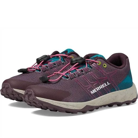 NEW MERRELL girls - moab flight low a/c hiking shoes in burgundy