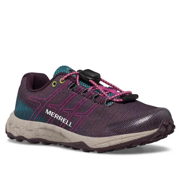 NEW MERRELL girls - moab flight low a/c hiking shoes in burgundy