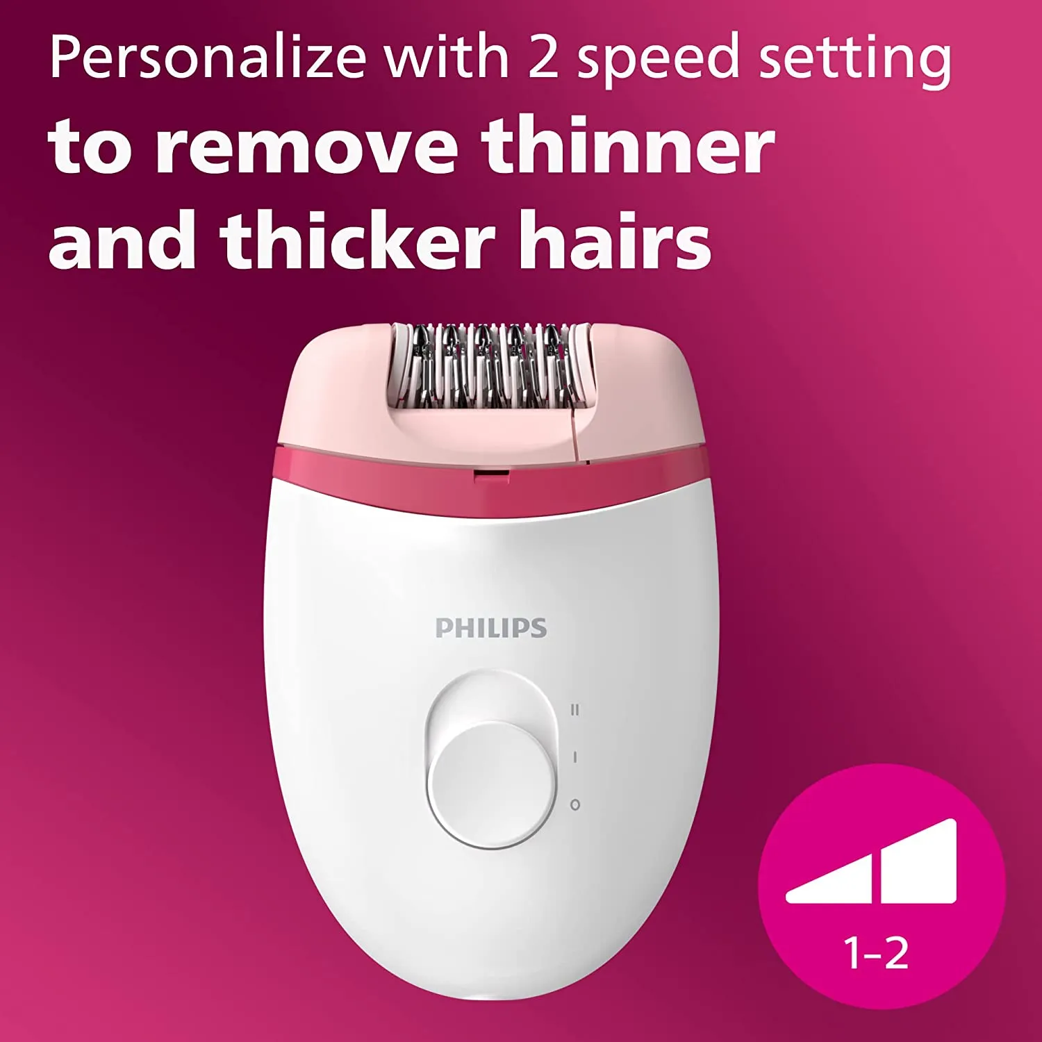 New Philips Satinelle Essential Corded Compact Women's Epilator