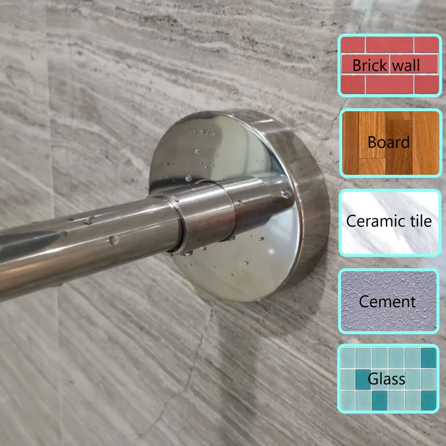 New Stretchable 304 Stainless L Shaped Bathroom Bathtub Corner Shower Curtain Rod Rack Drill Free Install, Bathroom, Clothing Store, Private Space Wall (29.52"-37.4"x 29.52"-37.4")