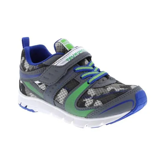 NEW TSUKIHOSHI boy's velocity shoes in gray/camo