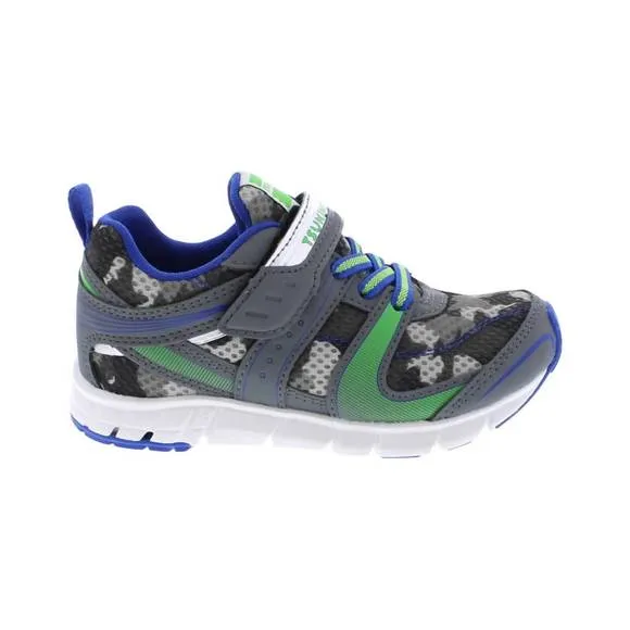 NEW TSUKIHOSHI boy's velocity shoes in gray/camo