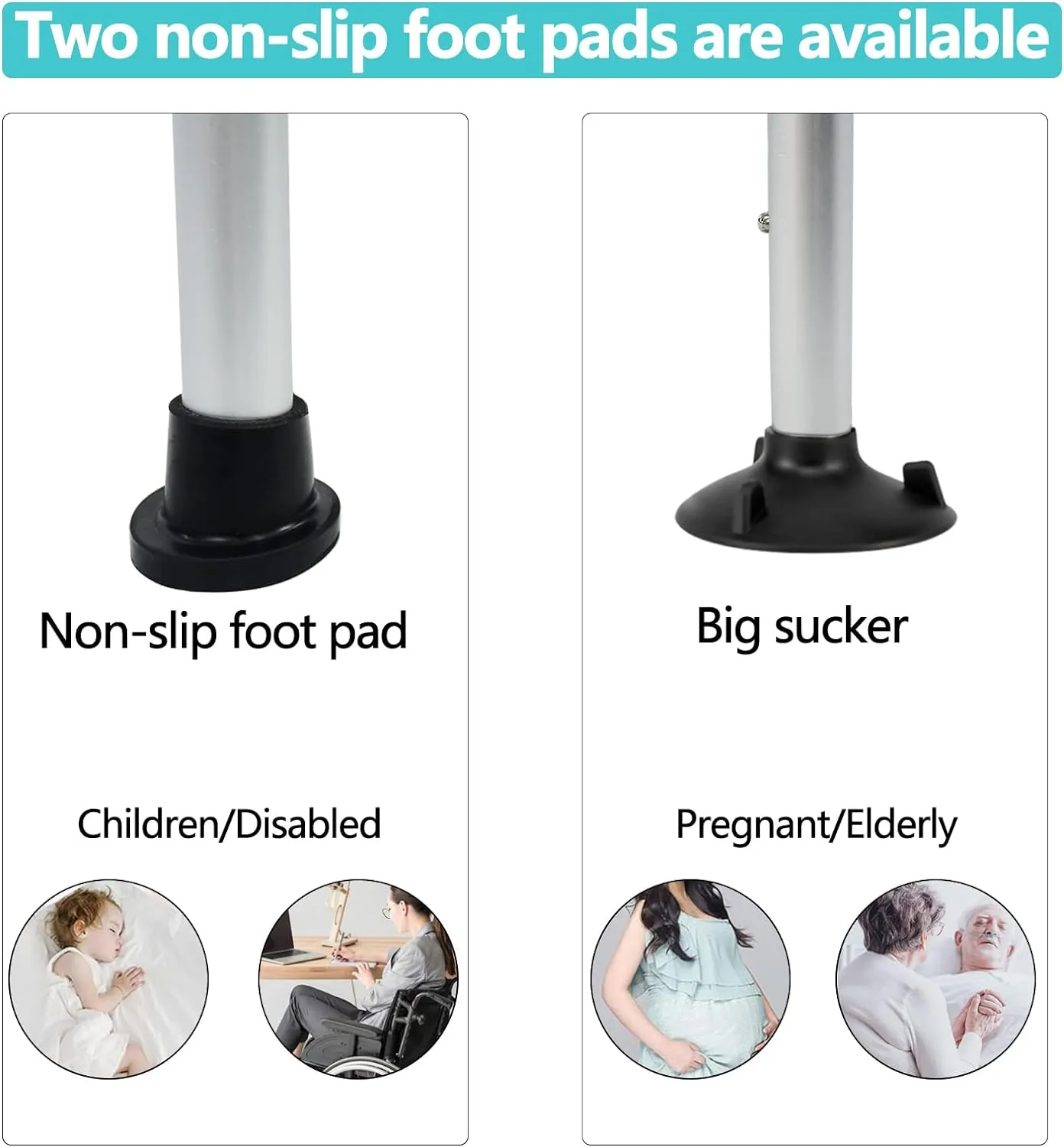 NEW Weliday Height Adjustable Shower Chair Bathtub Chair Aluminum Shower Stool with Back, Arms and Two Kinds of Footpads Suitable for Disabled, Pregnant Woman, Elderly, Retails $80 