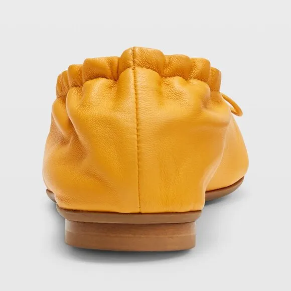 NIB | Club Monaco &quot;Peechie&quot; Leather‎ Ballet Flats Tangerine
