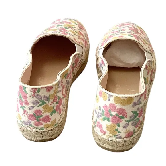 NIB Loveshackfancy x Manebi Girls Floral Suede Platforms Fruit Punch Size 12.5