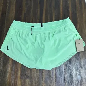 Nike AeroSwift Dri-FIT ADV 3&quot; Running Shorts Green FN2328-376 Women’s Sz XXL