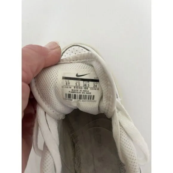 Nike AIR FORCE 1 '07 Low GS All White AF1 OG Youth 6Y Womens 8 preowned