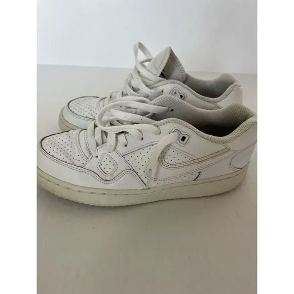 Nike AIR FORCE 1 '07 Low GS All White AF1 OG Youth 6Y Womens 8 preowned