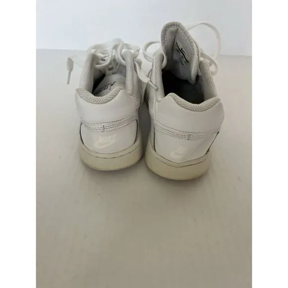 Nike AIR FORCE 1 '07 Low GS All White AF1 OG Youth 6Y Womens 8 preowned