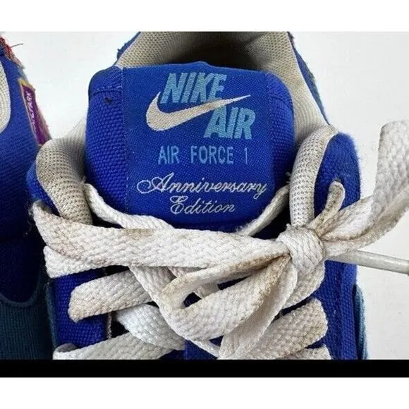 Nike Air Force 1 '07‎ Patched Up Los Angeles Sneakers Blue DX2304-400 Mens 9