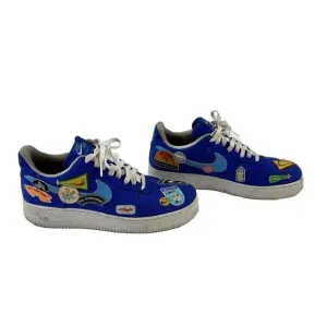 Nike Air Force 1 '07‎ Patched Up Los Angeles Sneakers Blue DX2304-400 Mens 9