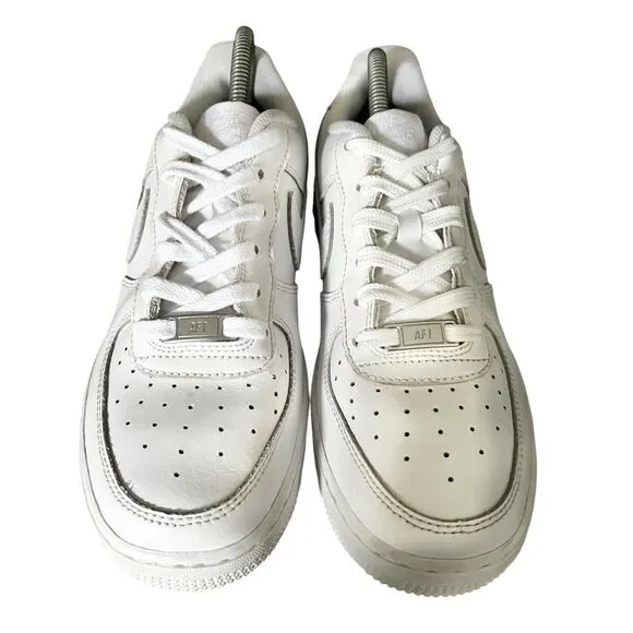 Nike Air Force 1 GS Sneakers Youth 6.5Y White/White 314192-117 Shoes 314192-117