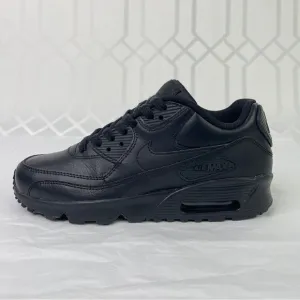 Nike Air Max 90 Triple Black Sneakers Shoes Size 4.5Y Style 833412-001