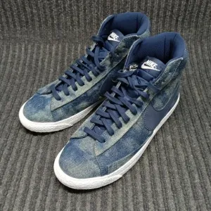 Nike Blazer Mid 77 Denim Youth Sneakers Blue