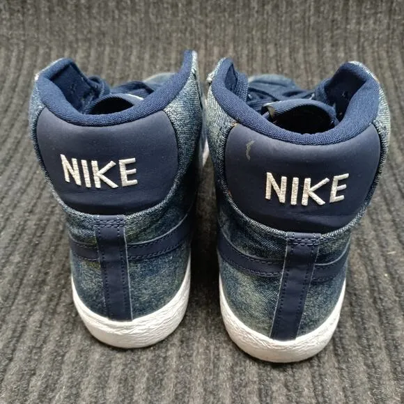 Nike Blazer Mid 77 Denim Youth Sneakers Blue