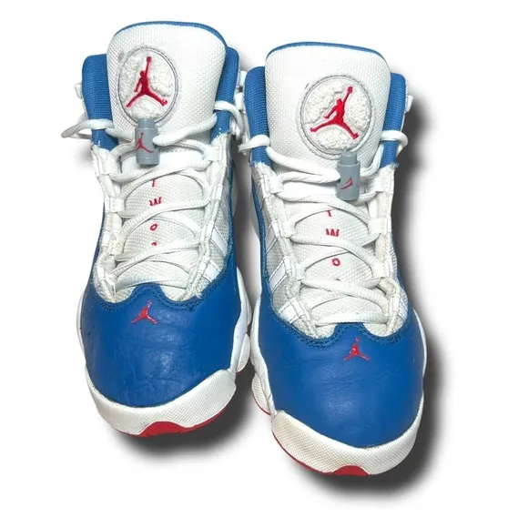 Nike GS Air Jordan 6 Rings White/True Blue 323419-140 SIZE:6Y/ W6.5/7