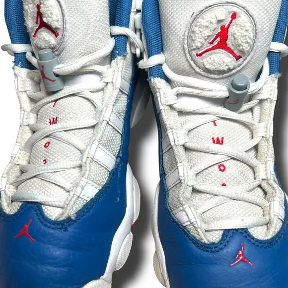 Nike GS Air Jordan 6 Rings White/True Blue 323419-140 SIZE:6Y/ W6.5/7