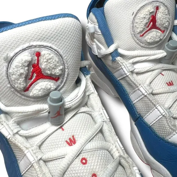 Nike GS Air Jordan 6 Rings White/True Blue 323419-140 SIZE:6Y/ W6.5/7