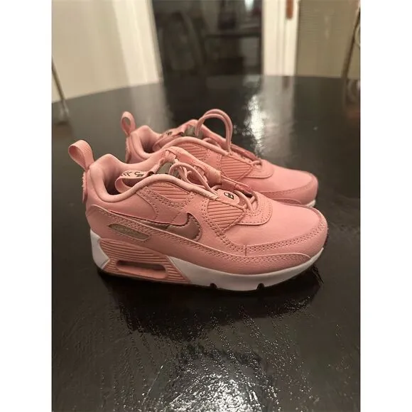 Nike Kids Air Max 90 Toggle Sneakers Pink Size 11 Shoes