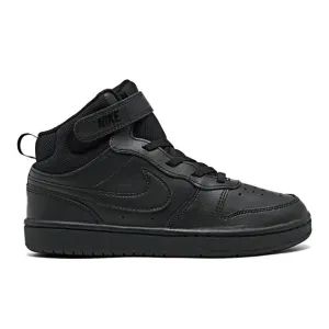 Nike Little Kids Court Borough Mid 2 Stay-Put Closure Casual Sneakers