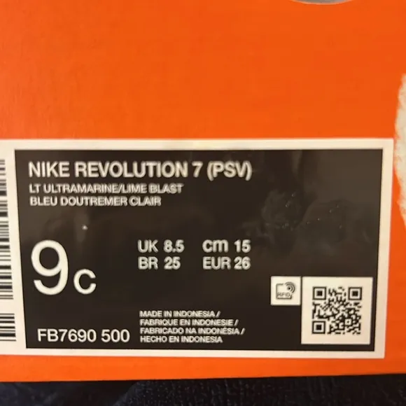 Nike Revolution 7 Little Kids Running Shoes New In Box