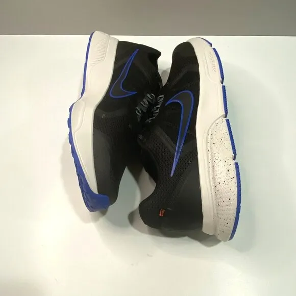 Nike Zoom Span 4  Black Textured Panelled Lace-Up Running Shoes Men's Size 13