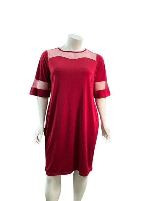 No Brand Red Dress Size 4XL