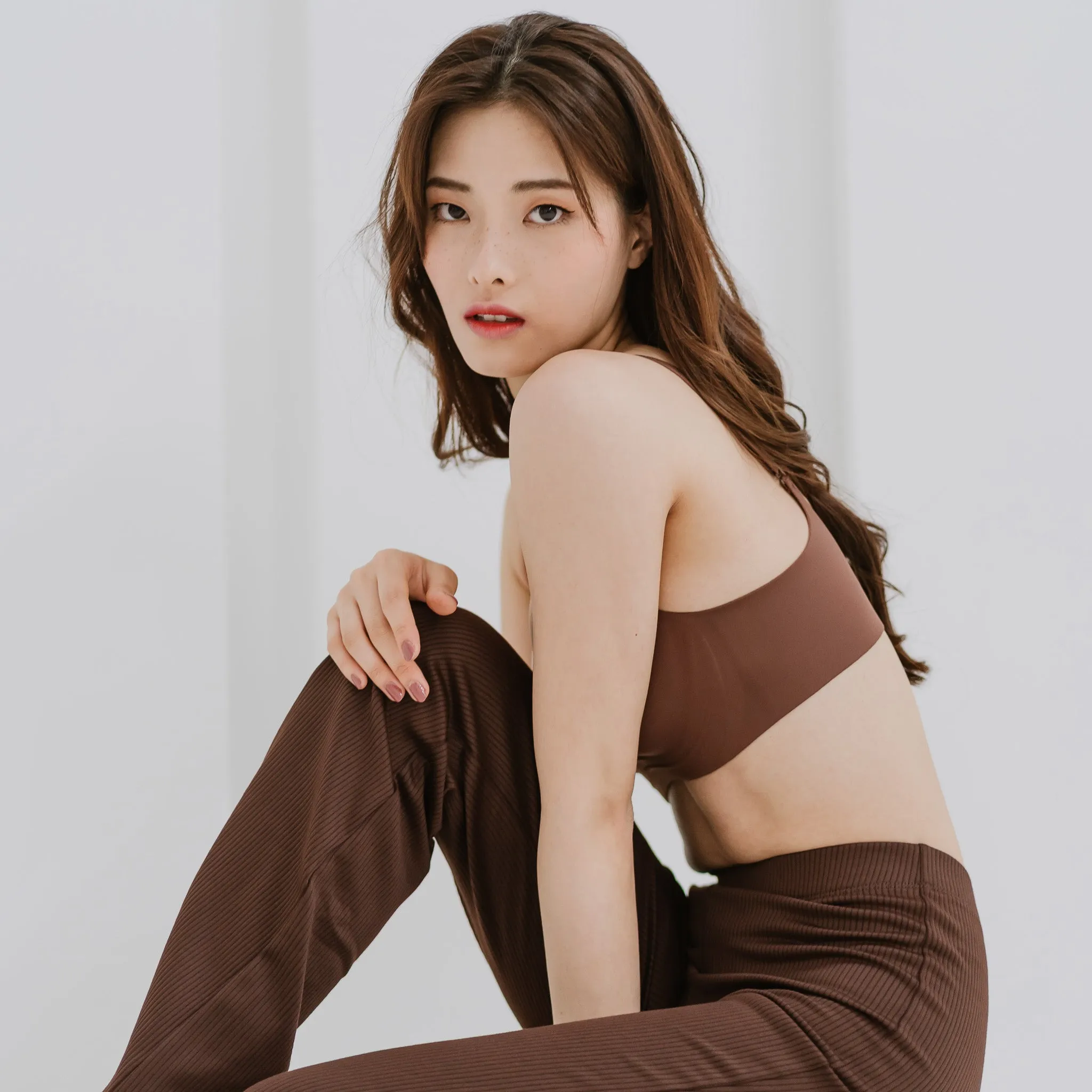 No Bulge! Seamless Wireless Bra in Velvet Cocoa