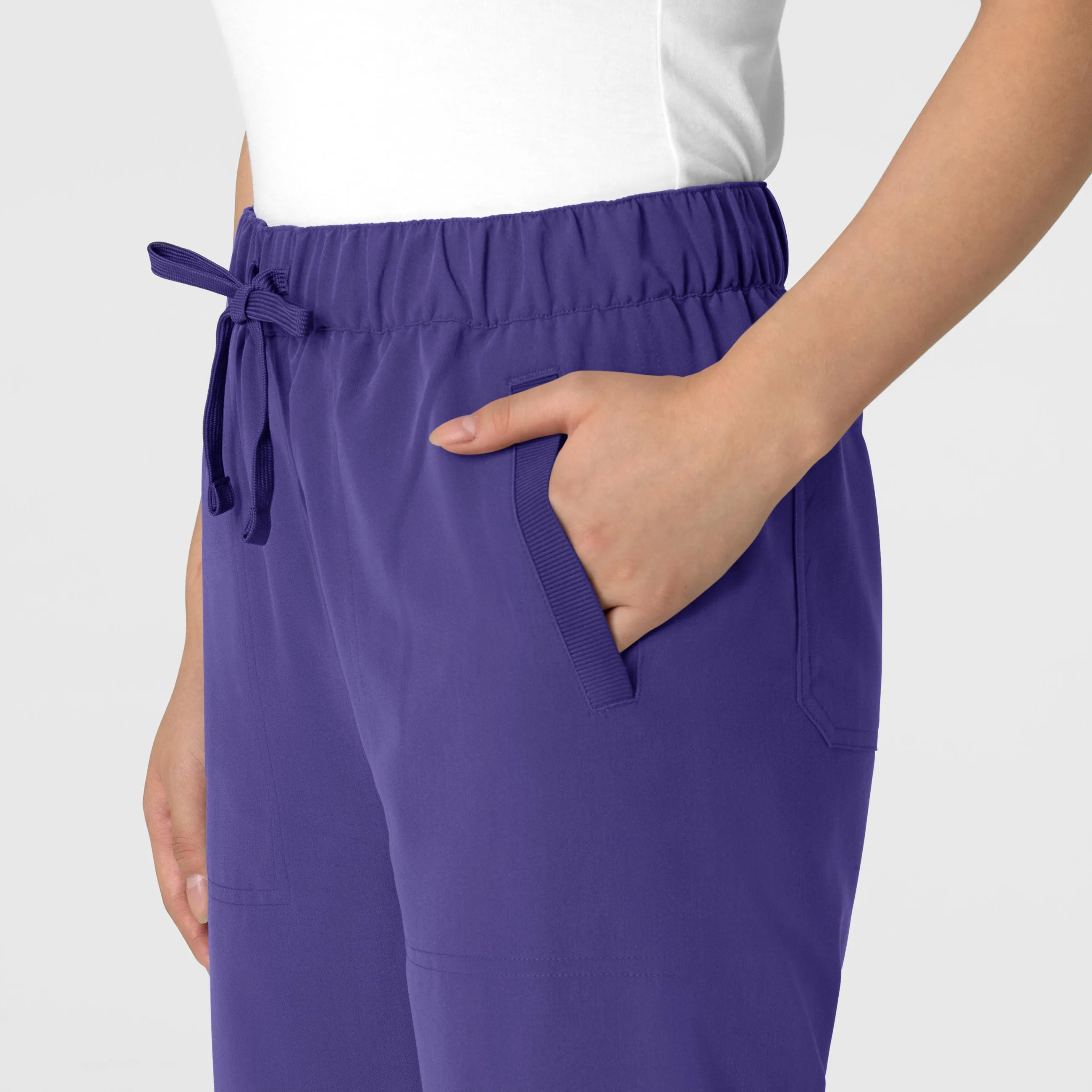 Nova 5232 Stovepipe High-Low Hem Scrub Pants Grape