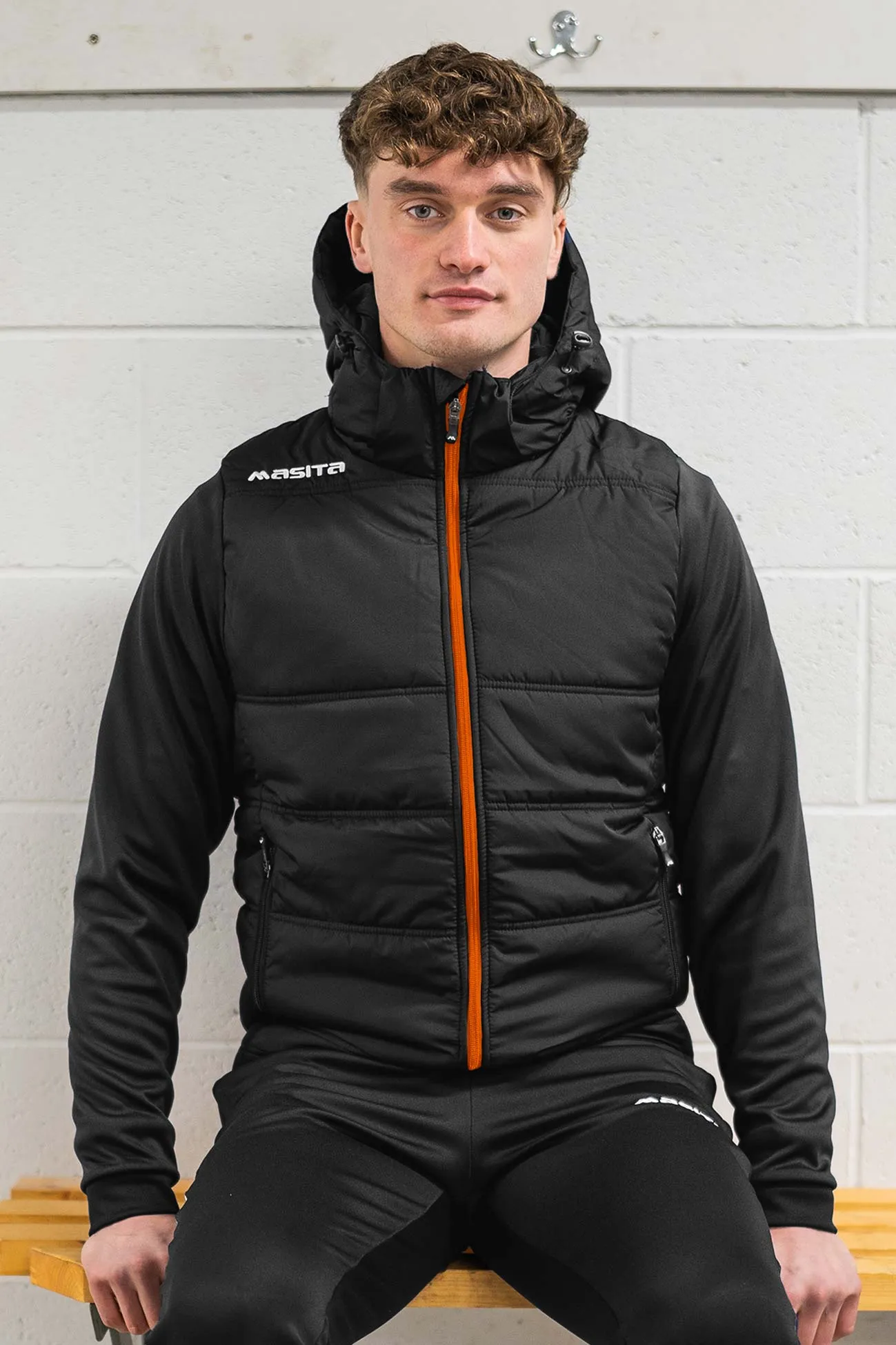 Nova Padded Jacket Black/Orange