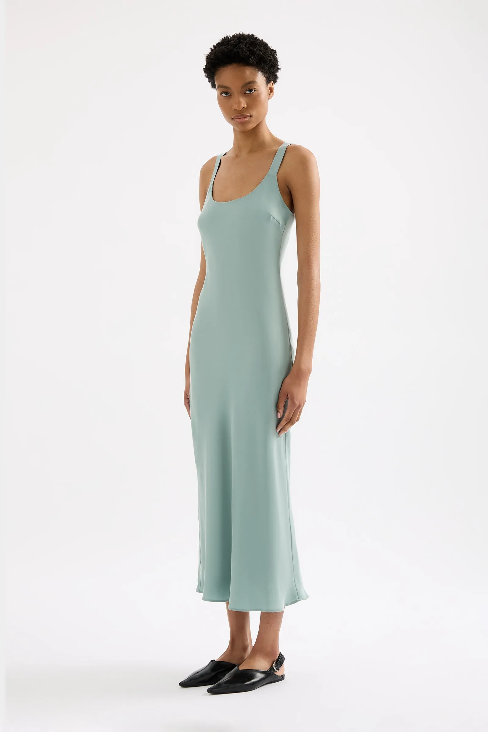 Nude Lucy Ren Cupro Slip Dress - Capri